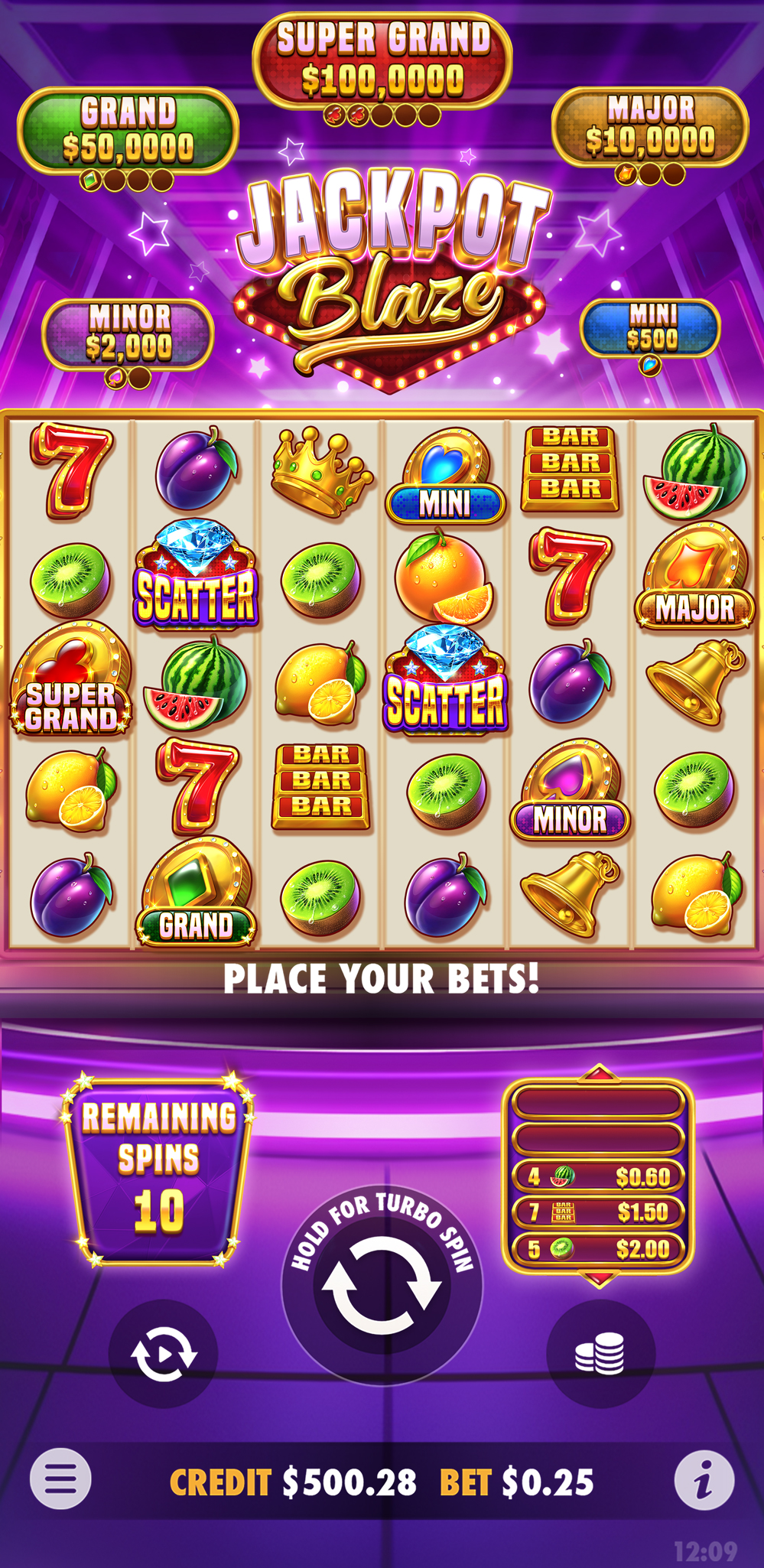 Jackpot Blaze - screenshot with slot description 6